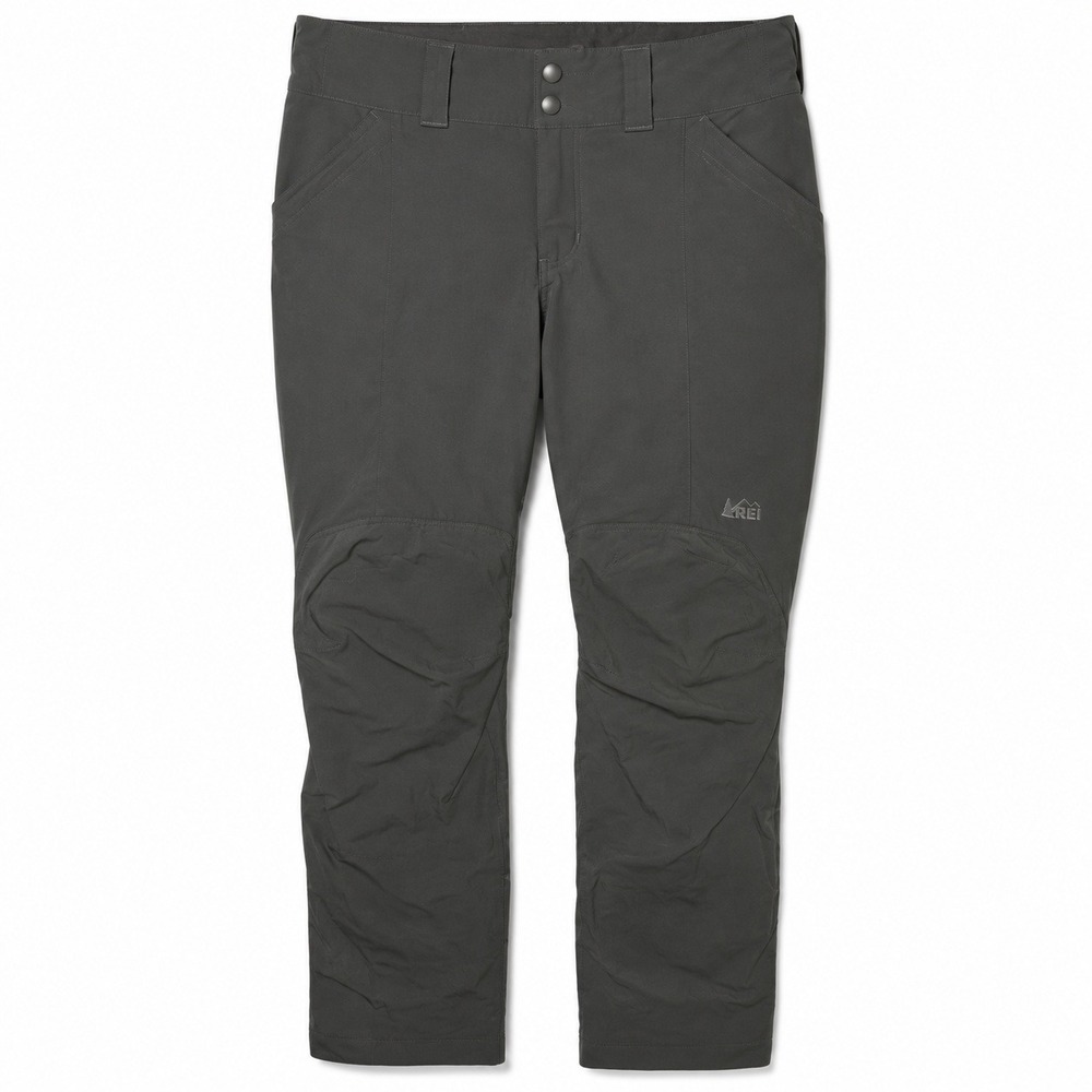 REI Pants Womens Size 8 Petite Screeline Hybrid Articulated Knee Outdoors Gray